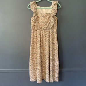 Madewell Midi Dress with Ruffles (NEW with tags)